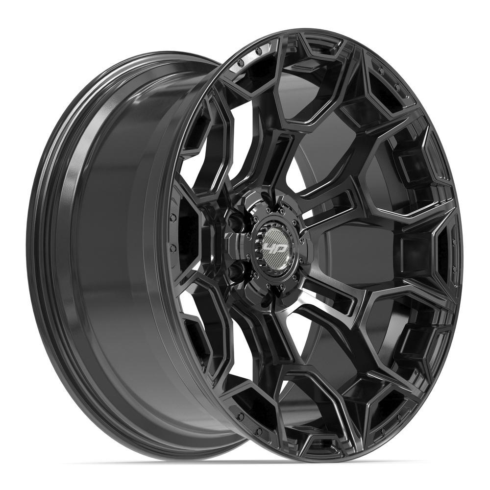 4Play 4P43 Gloss Black 22x10 -18 6x135|6x139.7mm 106.1mm - Wheelwiz