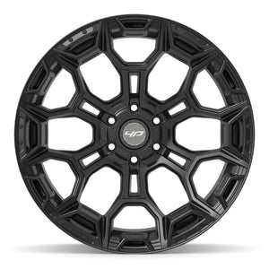 4Play 4P43 Satin Black 22x10 -18 6x135|6x139.7mm 106.1mm - Wheelwiz