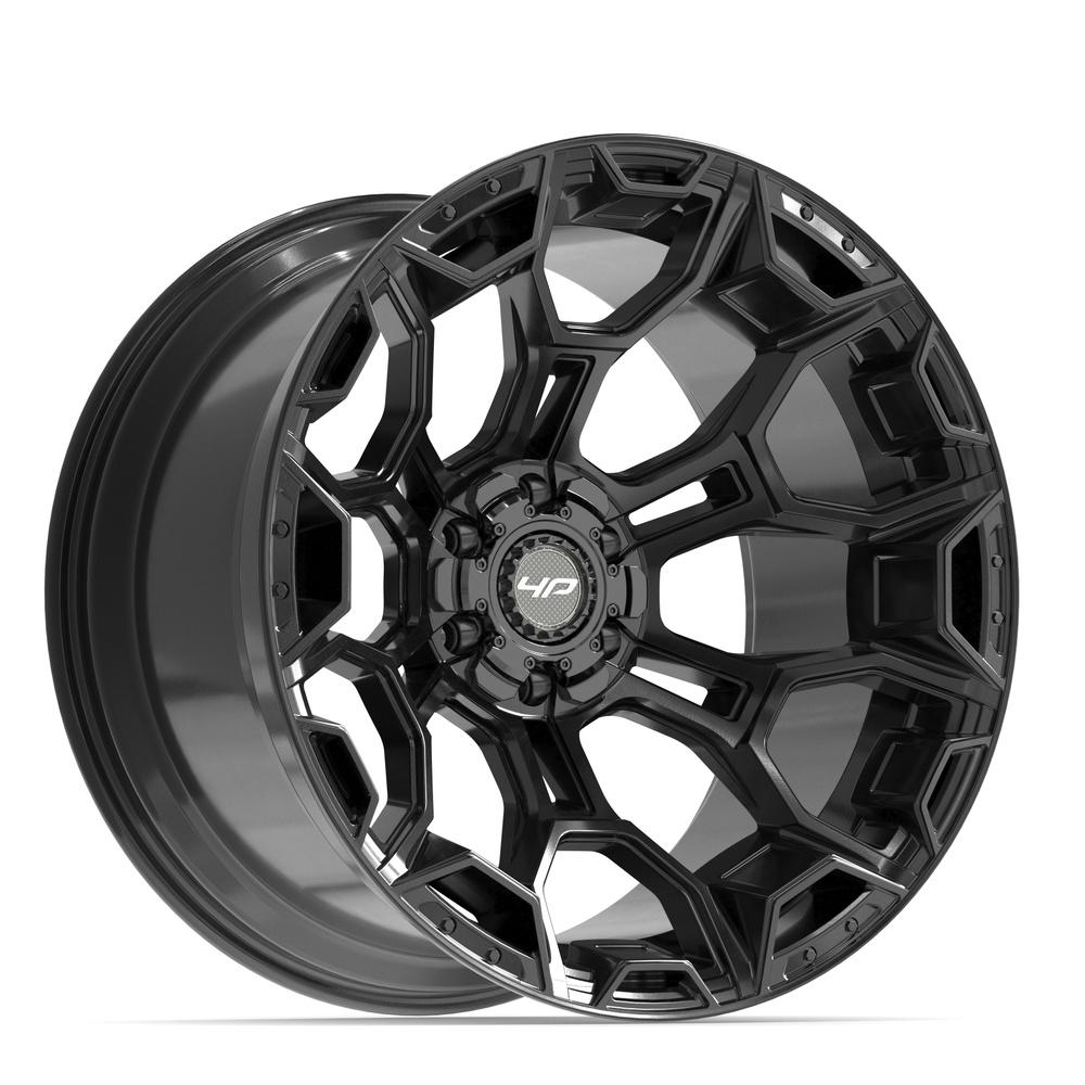 4Play 4P43 Gloss Black 22x12 -44 6x135|6x139.7mm 106.1mm - Wheelwiz