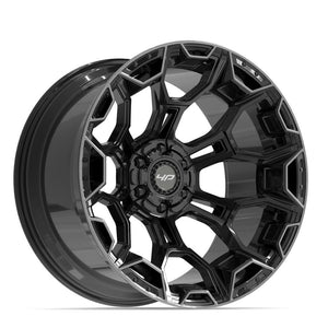 4Play 4P43 Gloss Black Brushed with Tinted Clear 22x12 -44 6x135|6x139.7mm 106.1mm - Wheelwiz