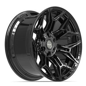 4Play 4P44 Gloss Black 20x10 -18 6x135|6x139.7mm 106.1mm - Wheelwiz