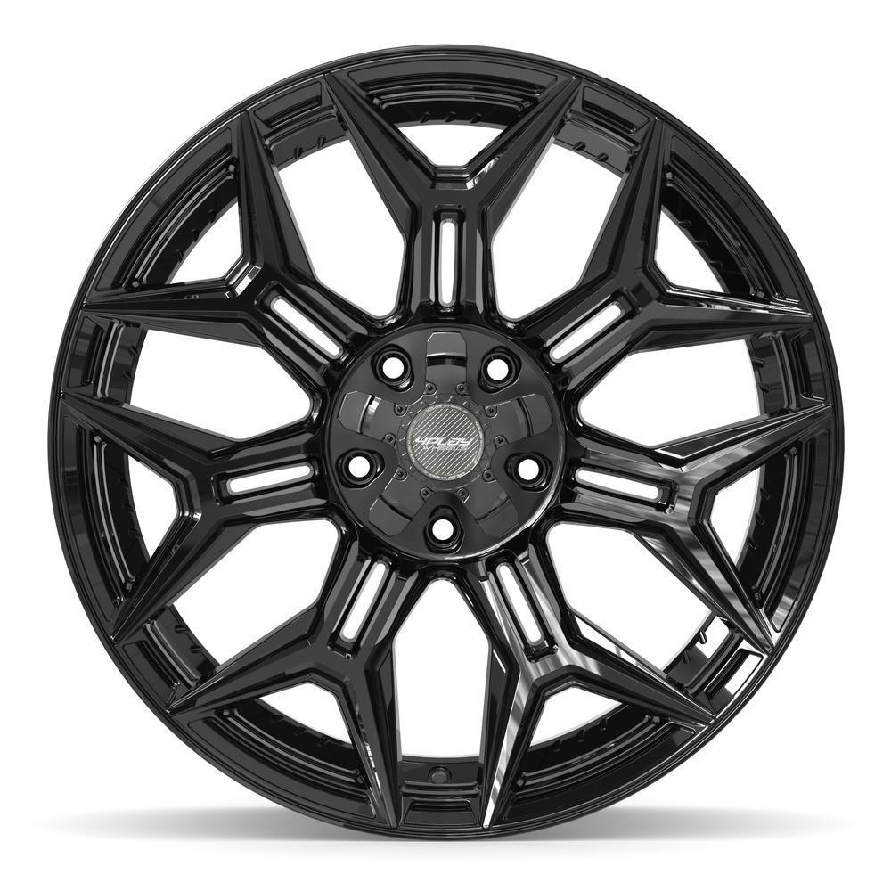 4Play 4P44 Gloss Black 22x10 -18 5x127|5x139.7mm 87.1mm - Wheelwiz