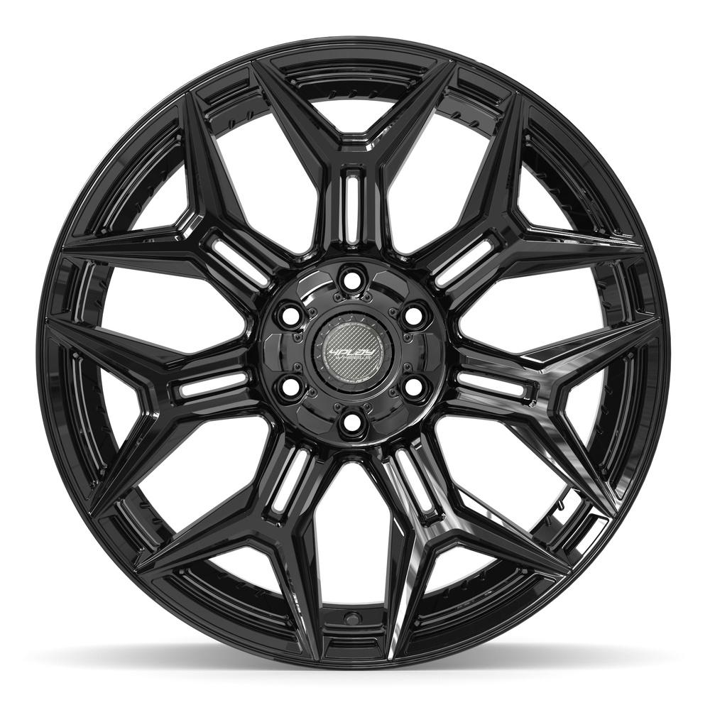 4Play 4P44 Gloss Black 22x10 -18 6x135|6x139.7mm 106.1mm - Wheelwiz