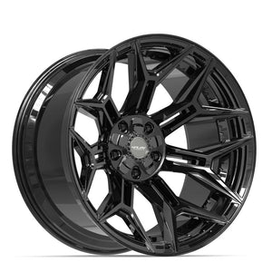 4Play 4P44 Gloss Black 22x12 -44 5x127|5x139.7mm 87.1mm - Wheelwiz