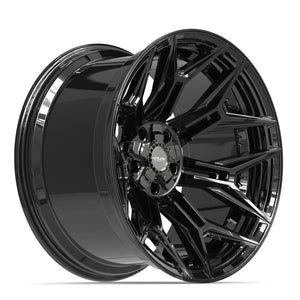 4Play 4P44 Gloss Black 22x12 -44 5x127|5x139.7mm 87.1mm - Wheelwiz