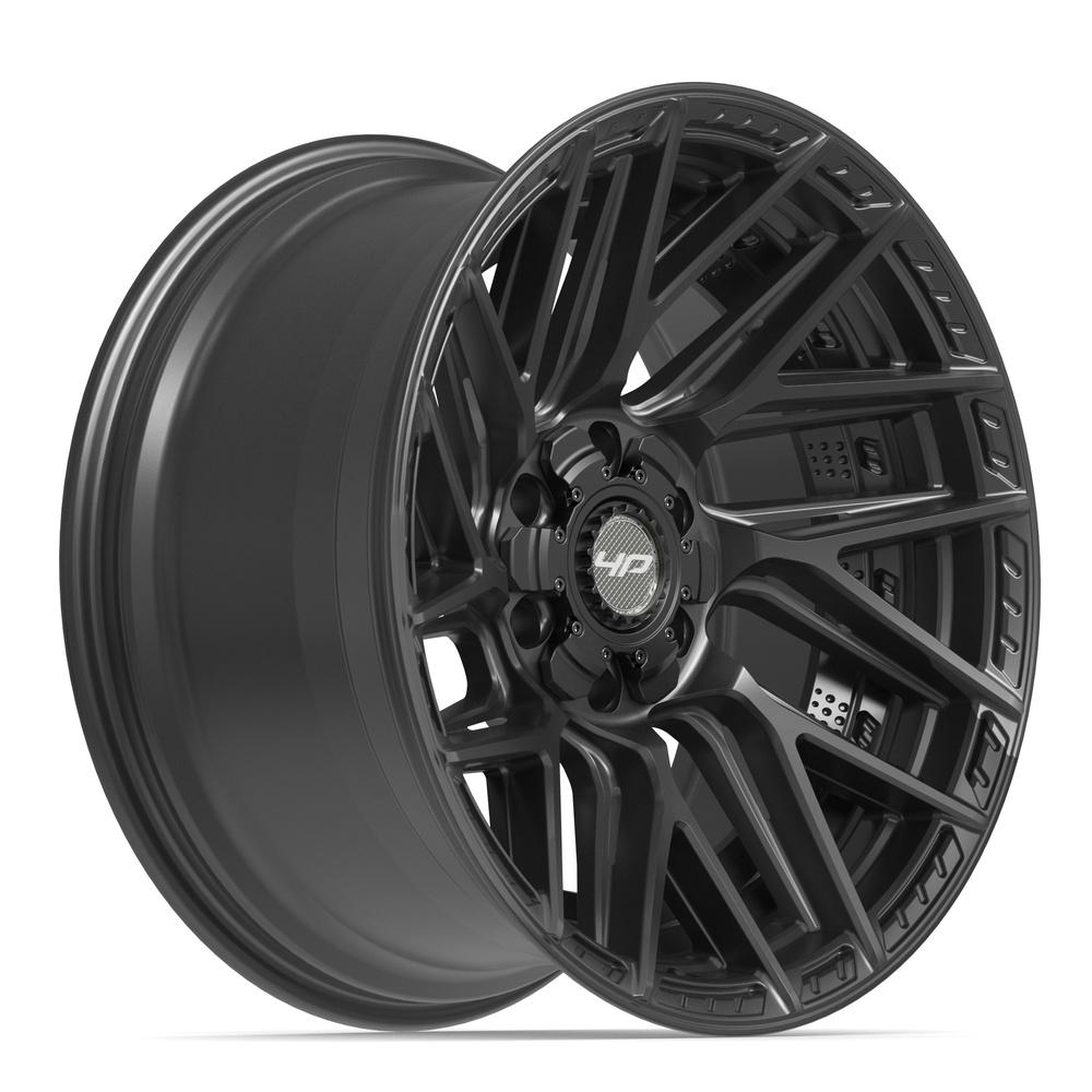 4Play 4P45 Satin Black 20x10 -18 6x135|6x139.7mm 106.1mm - Wheelwiz