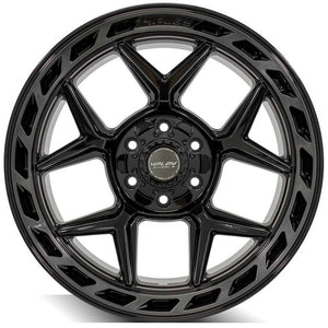 4Play Gen3 4P55 Gloss Black w/ Brushed Face & Tinted Clear 20x10.0 -18 6x139.7|6x135mm 106.1mm