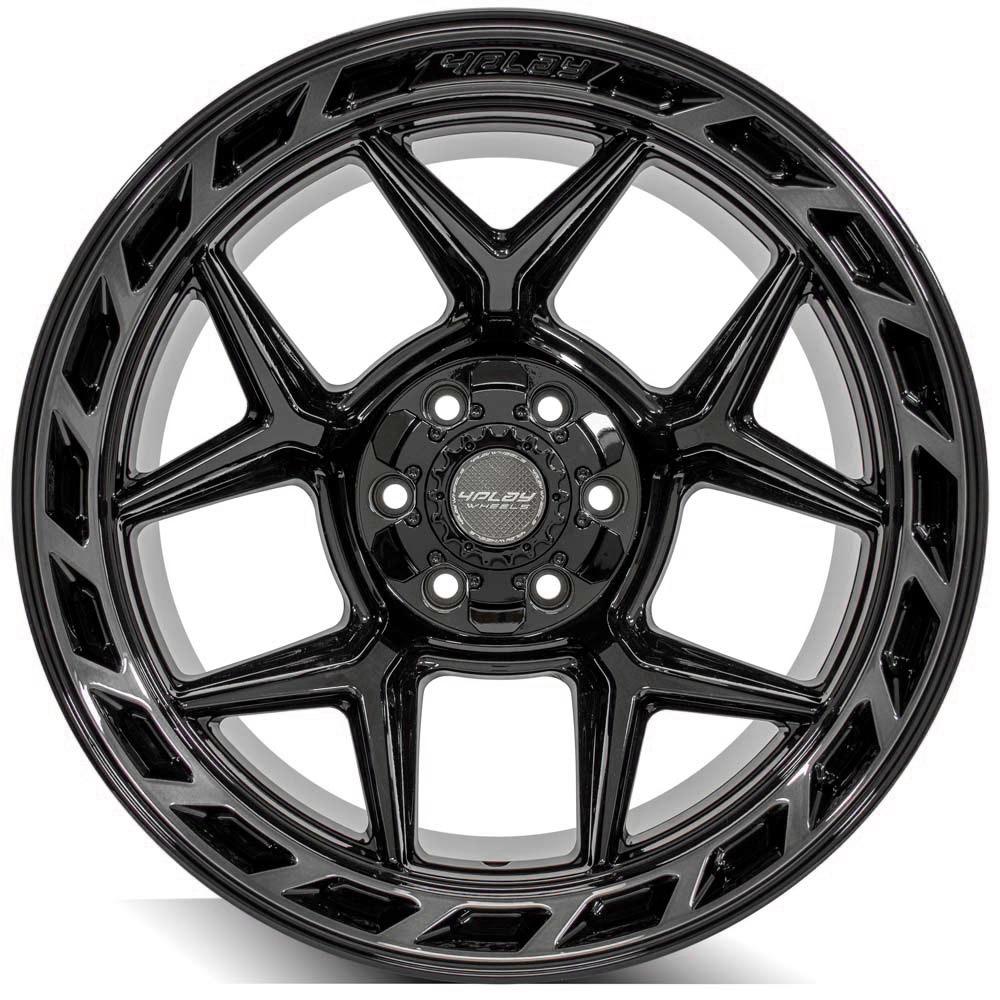 4Play Gen3 4P55 Gloss Black w/ Brushed Face & Tinted Clear 20x12.0 -44 6x139.7;6x135mm 106.1mm