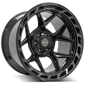 4Play Gen3 4P55 Gloss Black w/ Brushed Face & Tinted Clear 20x12.0 -44 6x139.7|6x135mm 106.1mm