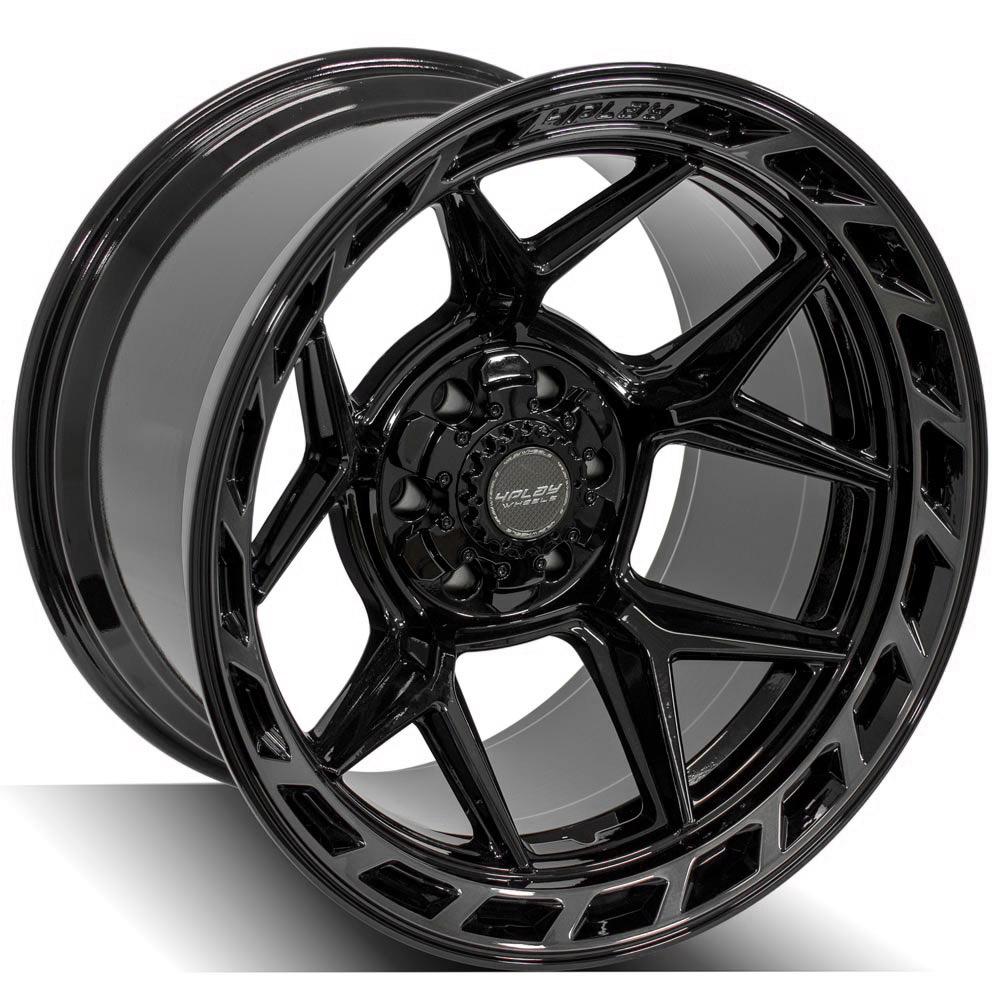 4Play Gen3 4P55 Gloss Black w/ Brushed Face &amp; Tinted Clear 20x12.0 -44 6x139.7|6x135mm 106.1mm - Wheelwiz
