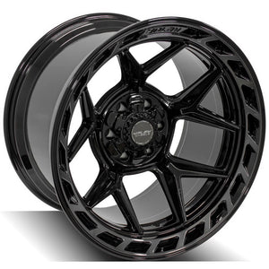 4Play Gen3 4P55 Gloss Black w/ Brushed Face & Tinted Clear 20x12.0 -44 6x139.7|6x135mm 106.1mm