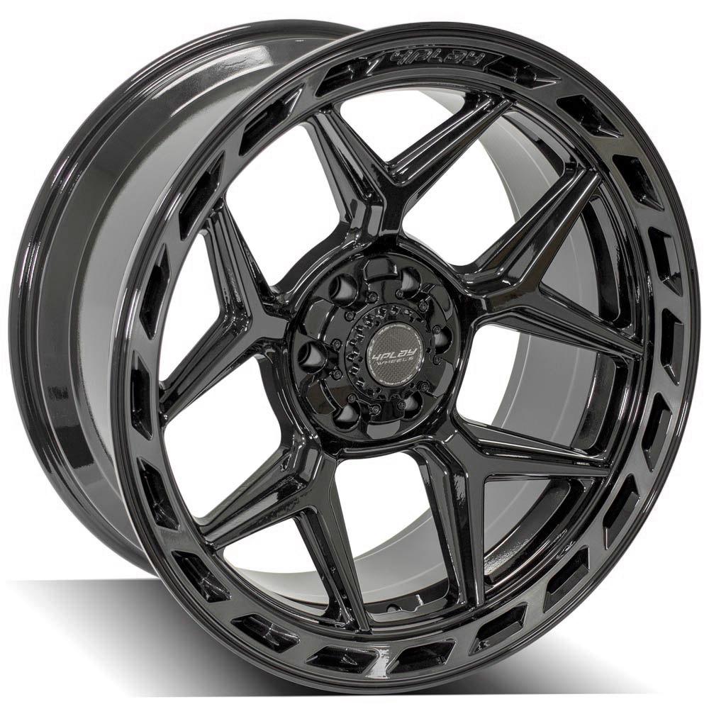 4Play Gen3 4P55 Gloss Black w/ Brushed Face &amp; Tinted Clear 22x10.0 -18 6x139.7|6x135mm 106.1mm - Wheelwiz