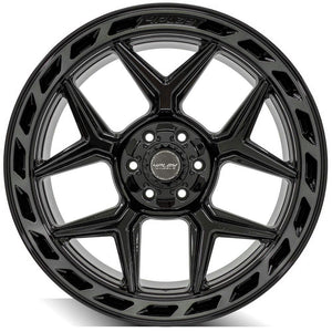 4Play Gen3 4P55 Gloss Black w/ Brushed Face & Tinted Clear 22x12.0 -44 6x139.7|6x135mm 106.1mm