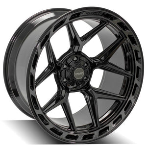 4Play Gen3 4P55 Gloss Black w/ Brushed Face & Tinted Clear 24x12.0 -44 6x139.7|6x135mm 106.1mm