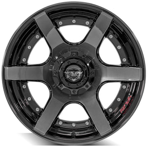 4Play Gen2 4P60 Gloss Black w/ Brushed Face & Tinted Clear 20x10.0 -24 5x127|5x139.7mm 87.1mm