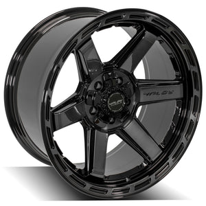 4Play Gen3 4P63 Gloss Black w/ Brushed Face & Tinted Clear 20x10.0 -18 5x127|5x139.7mm 87.1mm