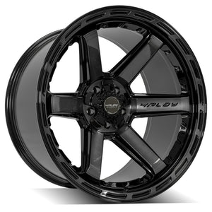 4Play Gen3 4P63 Gloss Black w/ Brushed Face & Tinted Clear 22x12.0 -44 5x127|5x139.7mm 87.1mm