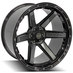 4Play Gen3 4P63 Gloss Black w/ Brushed Face & Tinted Clear 24x12.0 -44 6x139.7|6x135mm 106.1mm