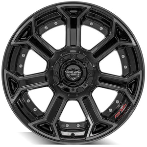 4Play Gen2 4P70 Gloss Black w/ Brushed Face & Tinted Clear 22x10.0 -24 5x127|5x139.7mm 87.1mm