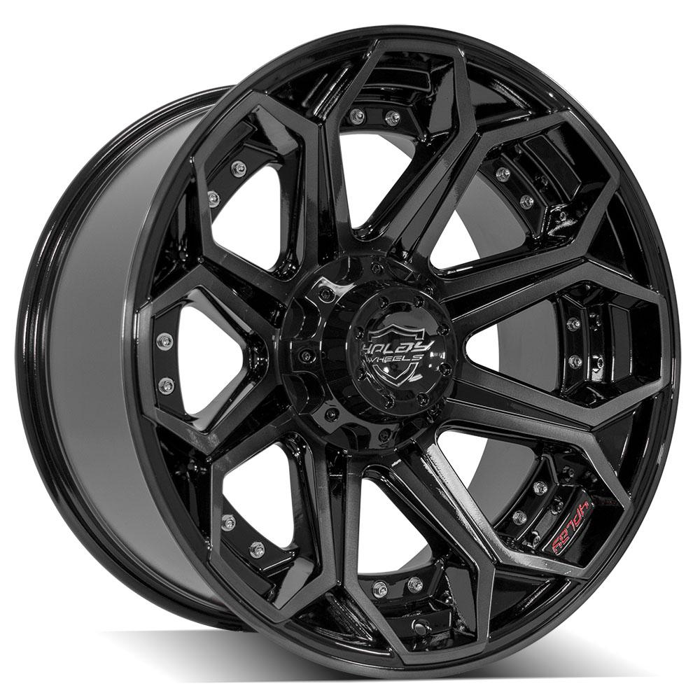 4Play Gen2 4P80R Gloss Black w/ Brushed Face &amp; Tinted Clear 20x10.0 -24 5x127|5x139.7mm 87.1mm