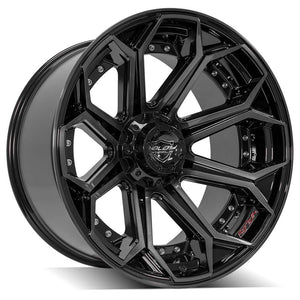 4Play Gen2 4P80R Gloss Black w/ Brushed Face & Tinted Clear 22x12.0 -44 6x139.7|6x135mm 106.1mm