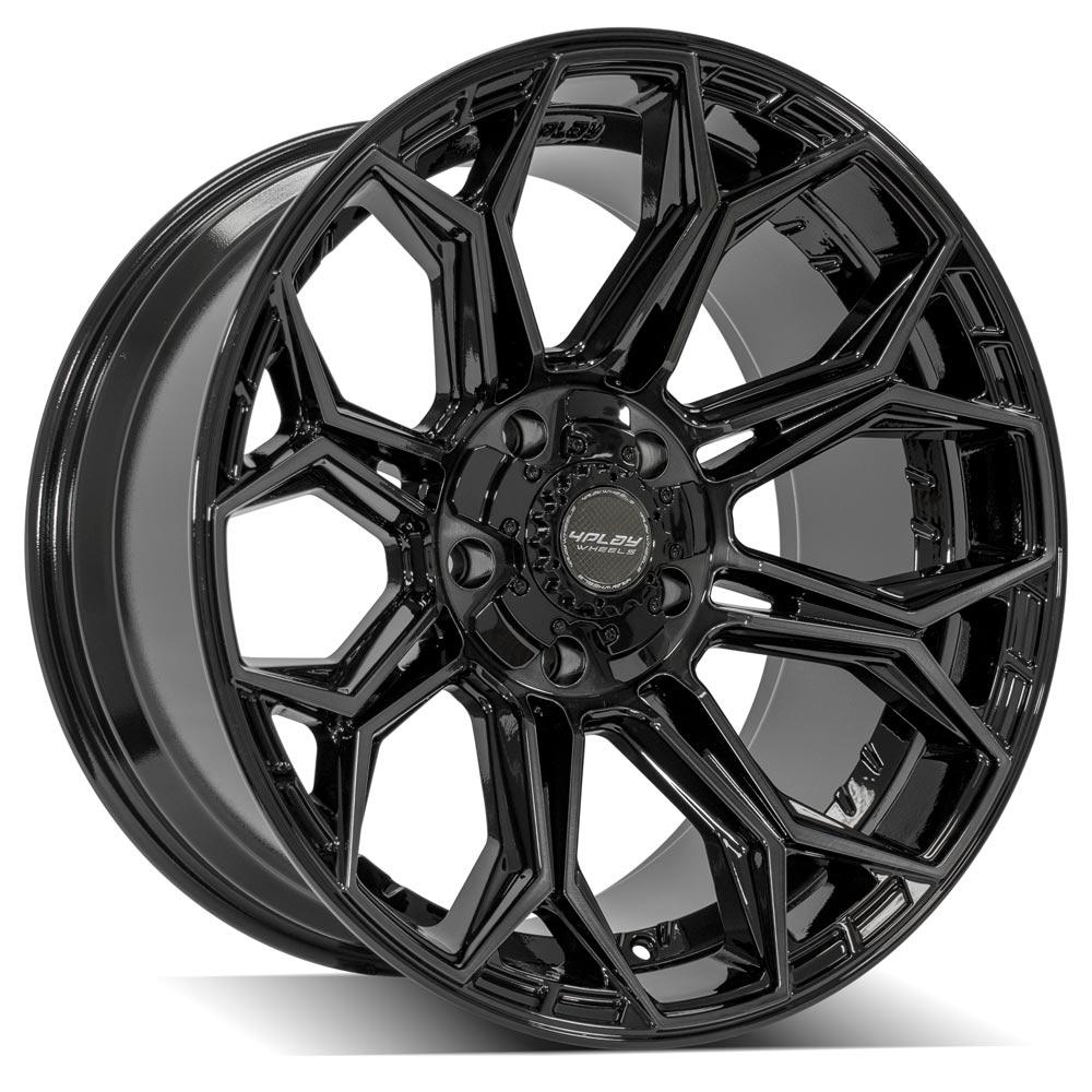 4Play Gen3 4P83 Gloss Black w/ Brushed Face &amp; Tinted Clear 20x10.0 -18 5x127|5x139.7mm 87.1mm