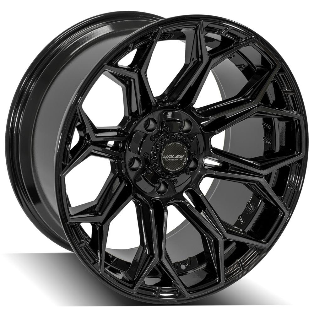4Play Gen3 4P83 Gloss Black w/ Brushed Face &amp; Tinted Clear 20x10.0 -18 5x127|5x139.7mm 87.1mm