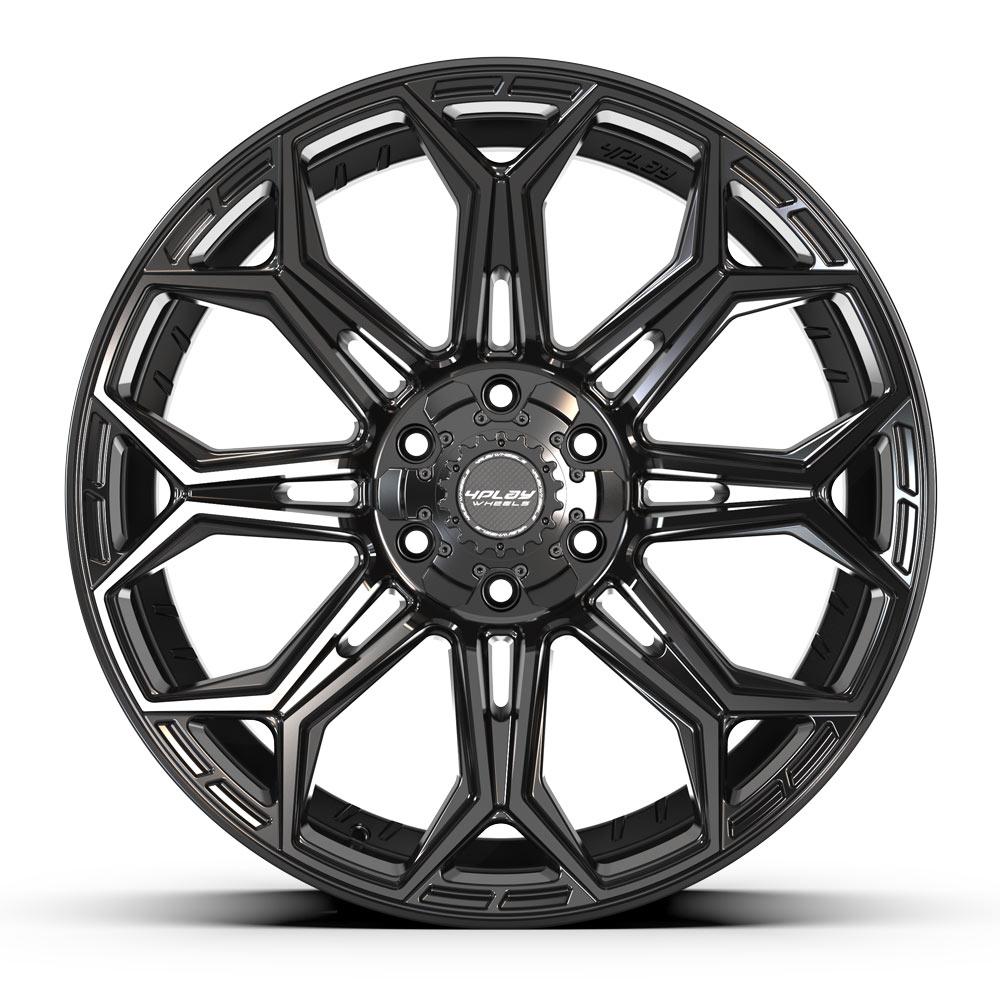 4Play Gen3 4P83 Gloss Black 22x9.0 +12 6x139.7|6x135mm 106.1mm