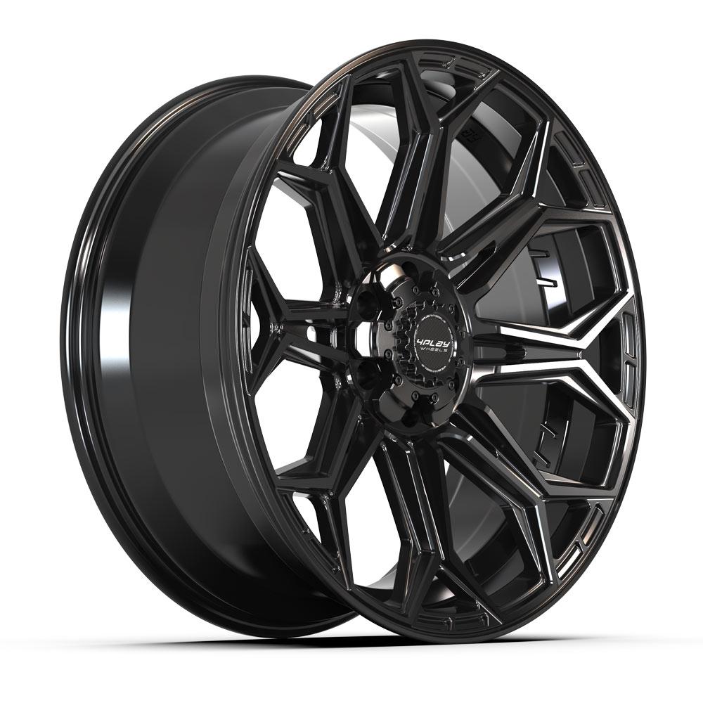 4Play Gen3 4P83 Gloss Black 22x9.0 +12 6x139.7|6x135mm 106.1mm