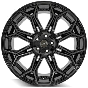 4Play Gen3 4P83 Gloss Black w/ Brushed Face & Tinted Clear 22x12.0 -44 5x127|5x139.7mm 87.1mm