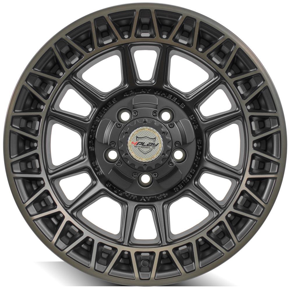 4Play Sport Series 4PS12 Satin Machined w/ Bronze 17x9.0 0 5x127;5x139.7mm 87.1mm