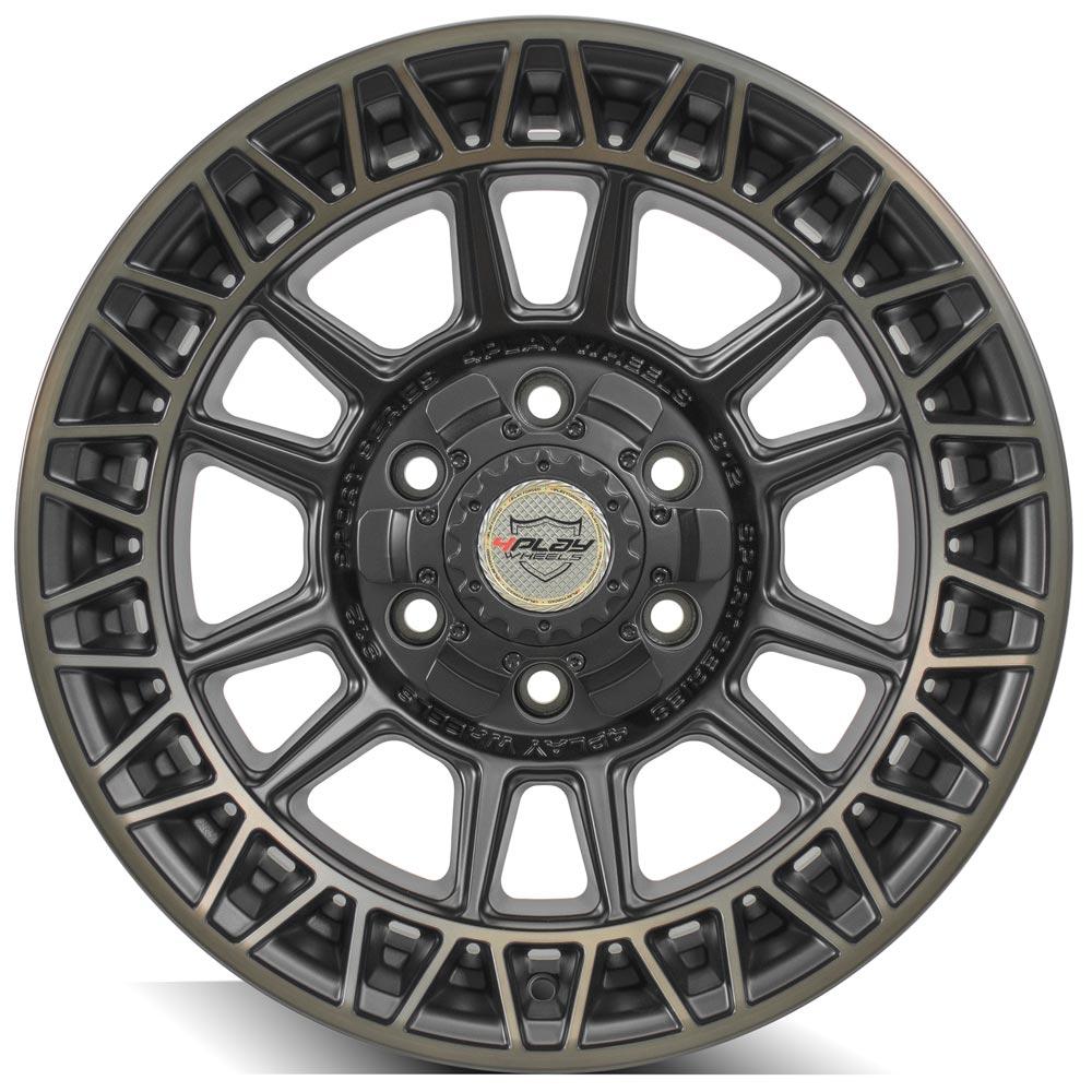 4Play Sport Series 4PS12 Satin Machined w/ Bronze 17x9.0 0 6x135;6x139.7mm 106.1mm