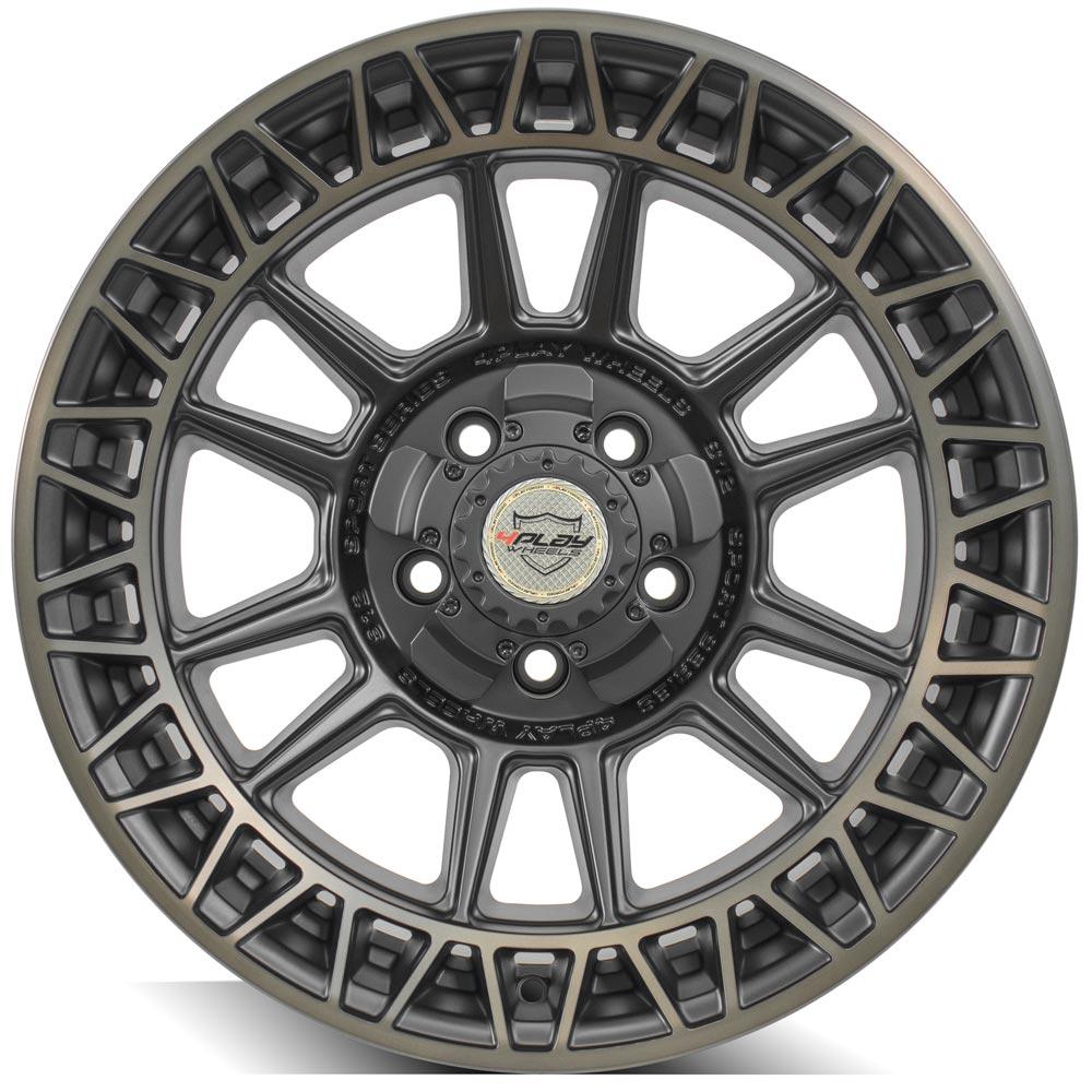 4Play Sport Series 4PS12 Satin Machined w/ Bronze 18x9.0 0 5x127|5x139.7mm 87.1mm