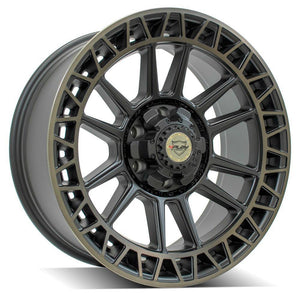 4Play Sport Series 4PS12 Satin Machined w/ Bronze 20x9.0 0 6x135|6x139.7mm 106.1mm