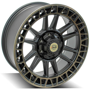 4Play Sport Series 4PS12 Satin Machined w/ Bronze 20x9.0 0 6x135|6x139.7mm 106.1mm