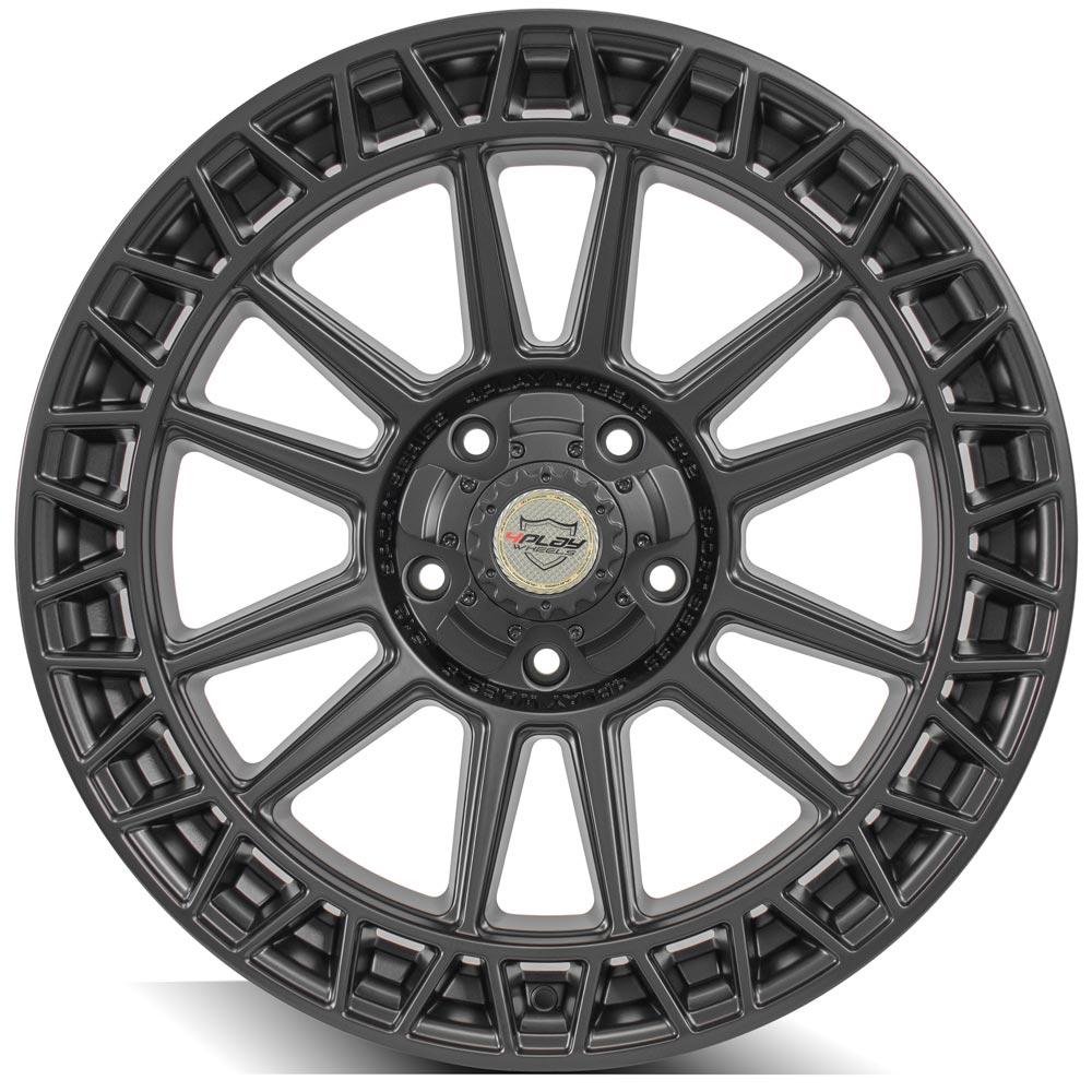 4Play Sport Series 4PS12 Satin Black Wheel 22x9.0 0 5x150mm 110.1mm