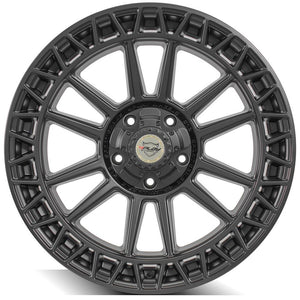 4Play Sport Series 4PS12 Satin Black Wheel 22x9.0 0 5x127|5x139.7mm 87.1mm