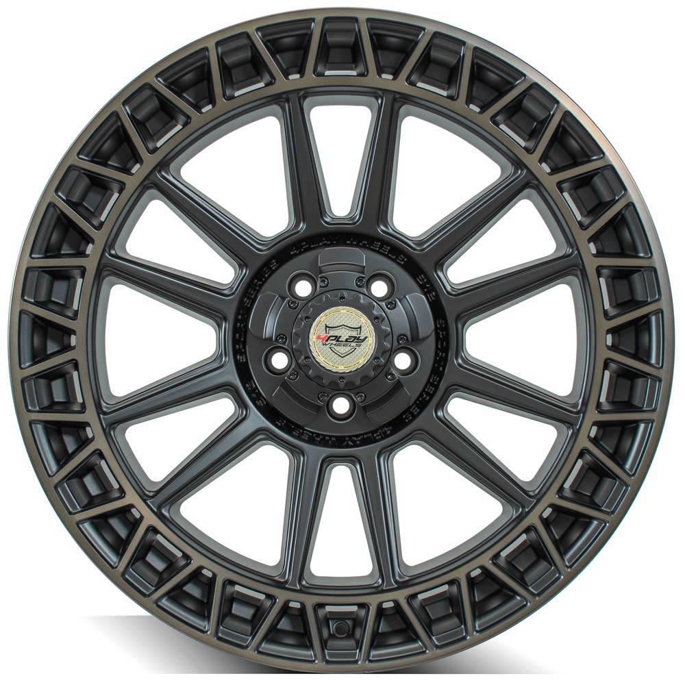 4Play Sport Series 4PS12 Satin Machined w/ Bronze 22x9.0 0 5x127;5x139.7mm 87.1mm