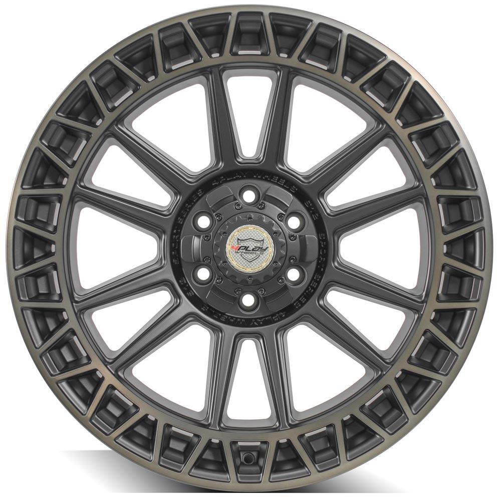 4Play Sport Series 4PS12 Satin Machined w/ Bronze 22x9.0 0 6x135|6x139.7mm 106.1mm