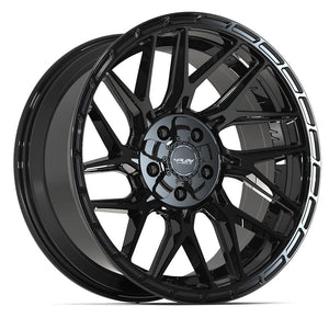 4Play 4PS28 Gloss Black Brushed with Tinted Clear 20x9 -6 5x127|5x139.7mm 87.1mm - Wheelwiz