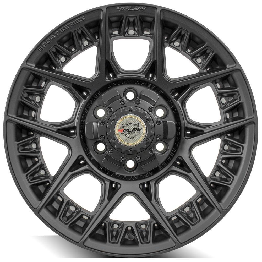 4Play Sport Series 4PS50 Satin Black Wheel 17x9.0 0 6x135;6x139.7mm 106.1mm