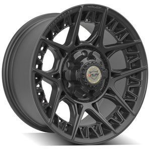 4Play Sport Series 4PS50 Satin Black Wheel 17x9.0 0 6x135|6x139.7mm 106.1mm