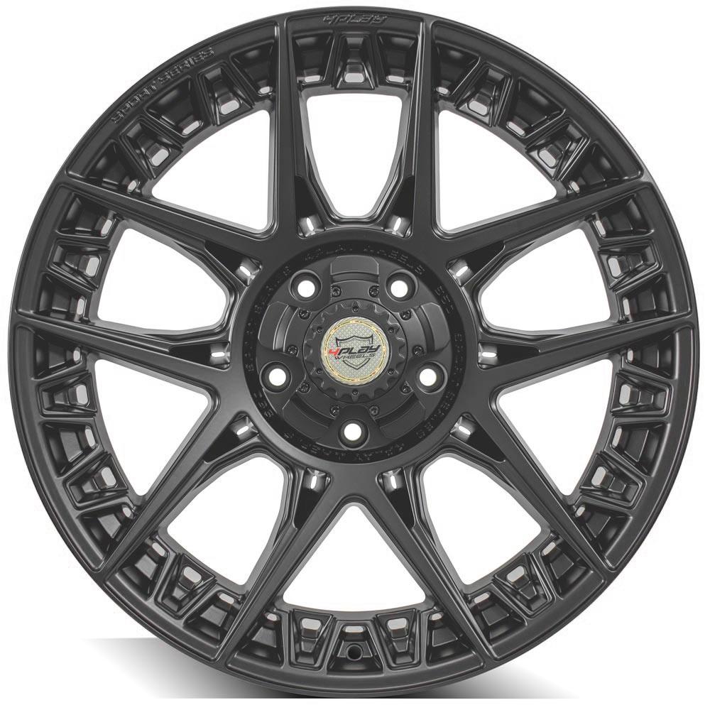 4Play Sport Series 4PS50 Satin Black Wheel 22x9.0 0 5x127|5x139.7mm 87.1mm