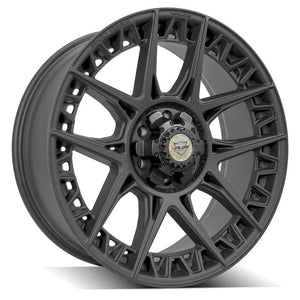 4Play Sport Series 4PS50 Satin Black Wheel 22x9.0 0 6x135|6x139.7mm 106.1mm