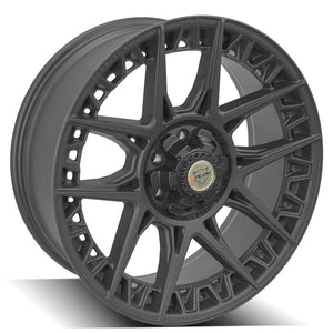 4Play Sport Series 4PS50 Satin Black Wheel 22x9.0 0 6x135|6x139.7mm 106.1mm