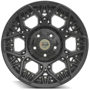 4Play Sport Series 4PS60 Satin Black Wheel 17x9.0 0 5x127|5x139.7mm 87.1mm