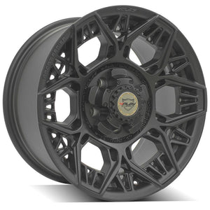 4Play Sport Series 4PS60 Satin Black Wheel 17x9.0 0 5x127|5x139.7mm 87.1mm