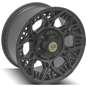 4Play Sport Series 4PS60 Satin Black Wheel 17x9.0 0 5x127|5x139.7mm 87.1mm