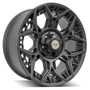 4Play Sport Series 4PS60 Satin Black Wheel 20x9.0 0 5x127|5x139.7mm 87.1mm