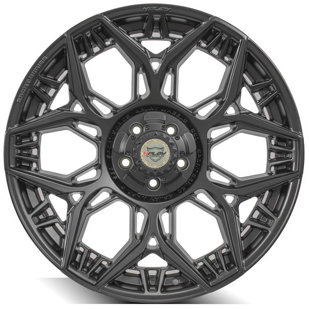 4Play Sport Series 4PS60 Satin Black Wheel 22x9.0 0 5x127|5x139.7mm 87.1mm